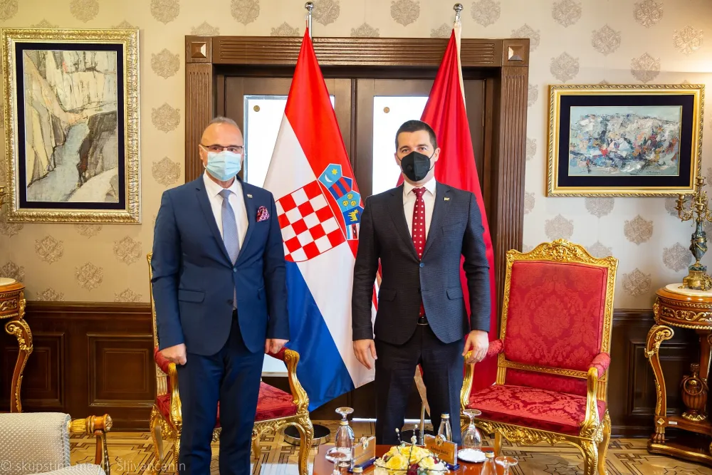 Хрватски министар са Бечићем: Наставићемо да снажно да пружамо подршку европскоj перспективи Црне Горе