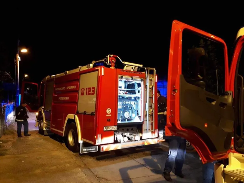Пожар у центру Подгорице, једној особи хитно пружена медицинска помоћ