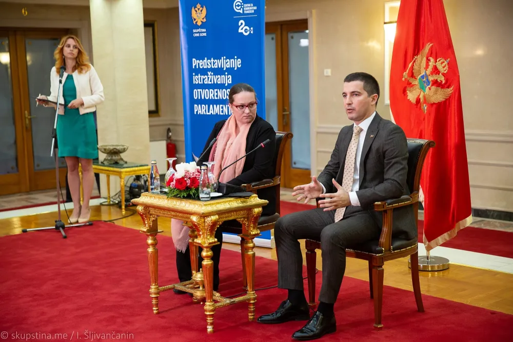 Скупштина Црне Горе наjтранспарентниjи законодавни дом у региону