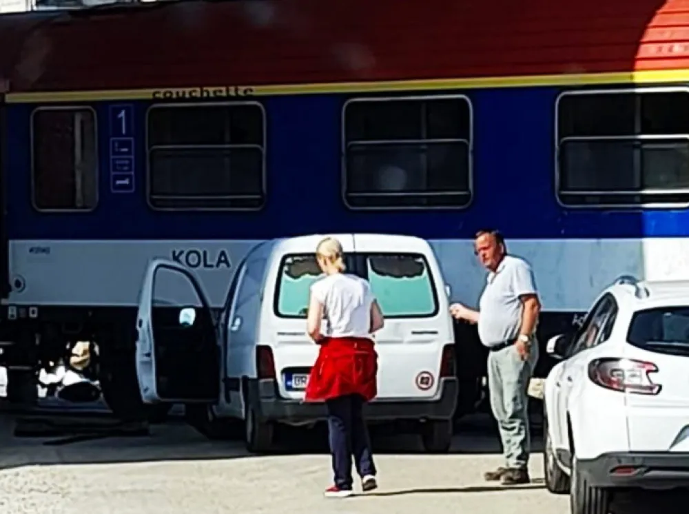 У Бјелишима се сударили воз и аутомобил