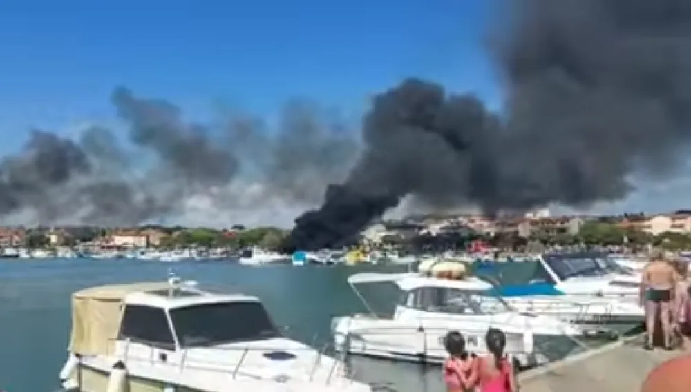 Велики пожар на хрватском приморју