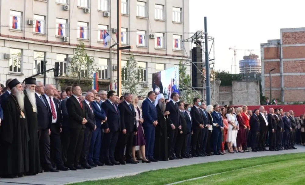 Вучић: Никоме се нећемо извињавати због тробојке; Додик: Више неће бити &bdquo;Олуја&rdquo;
