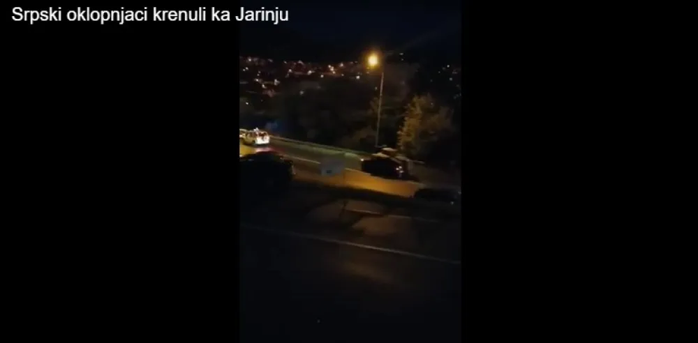 (ВИДЕО) Српски оклопњаци иду ка Јарињу: Војска кренула да заштити народ