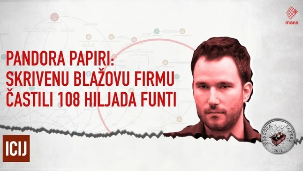 Пандора папири: Скривену Блажову фирму частили 108 хиљада фунти