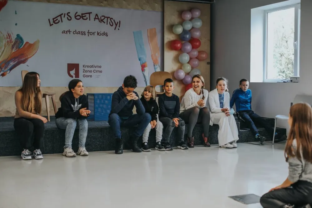 Први пројекат Фондације Креативне жене Црне Горе: Арт радионице за цетињске малишане
