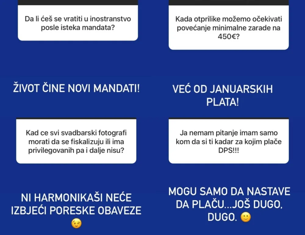 Спајић одговарао на питања: Живот чине нови мандати!