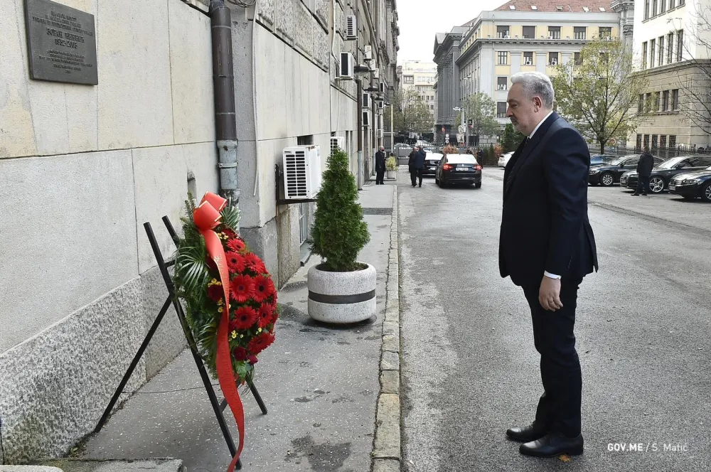Кривокапић одао почаст Ђинђићу