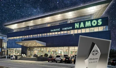 PLATINASTI SERTIFIKAT ZA VI&Scaron;EGODI&Scaron;NJE IZVRSNO POSLOVANJE - NAMOS DAJKOVIĆ COMPANY