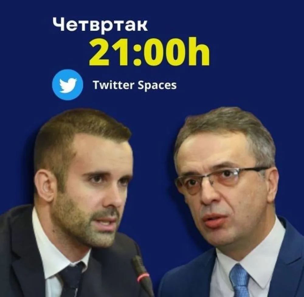 Спајић и Даниловић у четвртак на твитер спејсу