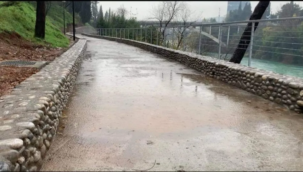 Ново шеталиште у Подгорици под водом