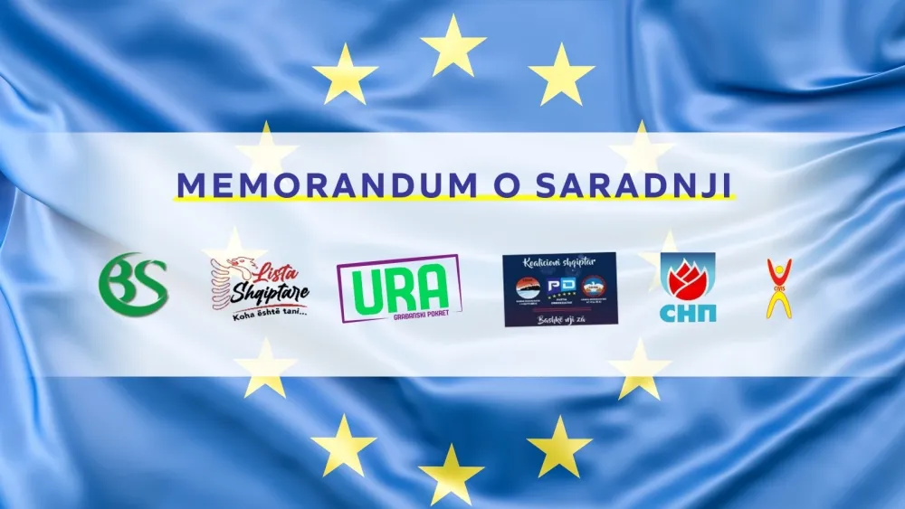 Меморандум потписују Абазовић, Јоковић, Ибрахимовић, Ђељошај, Нимамбегу, Ђека и Павићевић