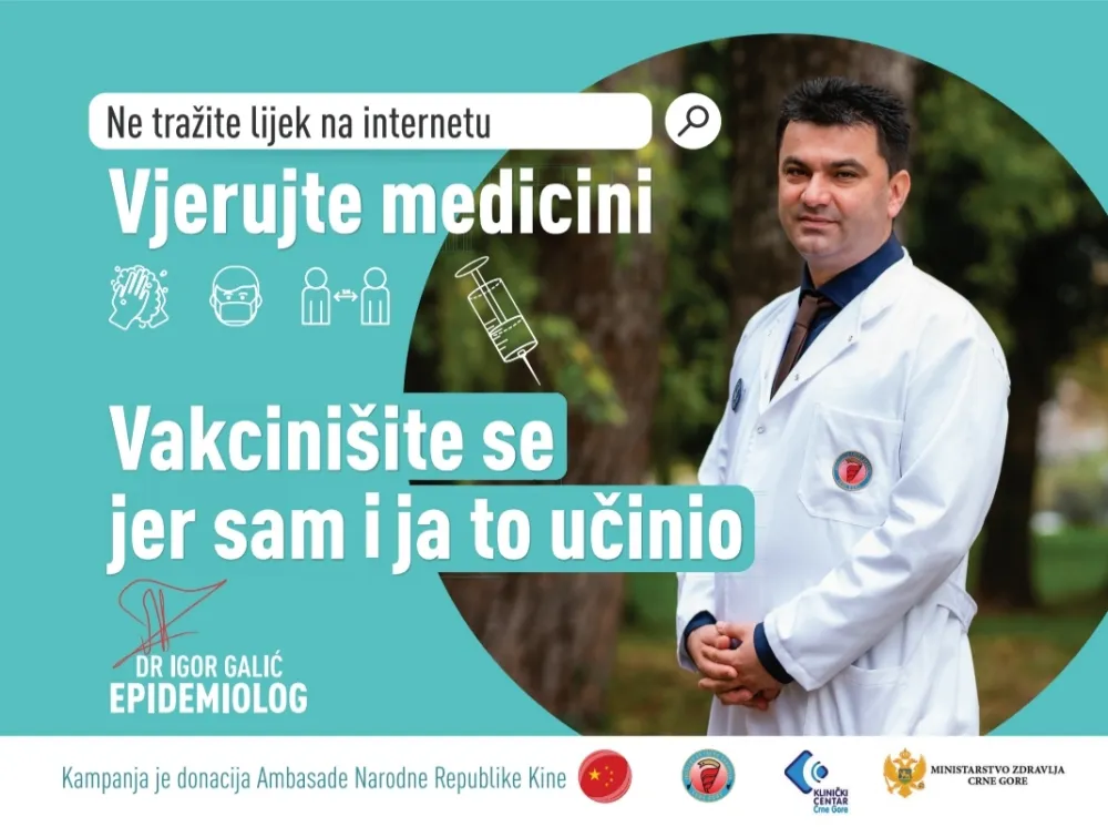 Галић: Вјерујте медицини а не интернету