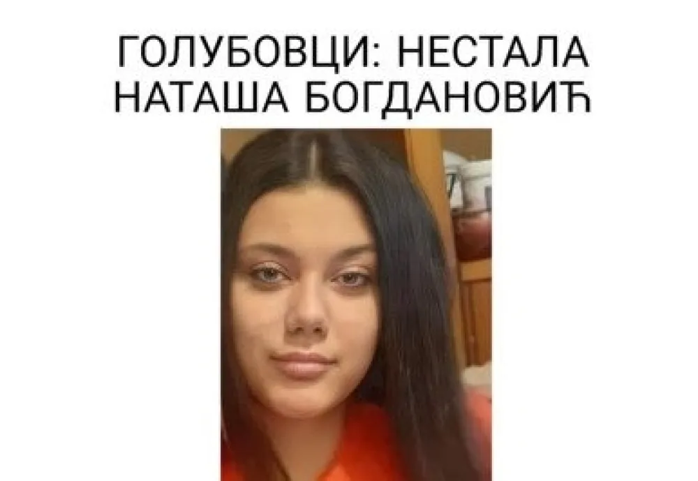 Нестала Наташа Богдановић из Голубоваца
