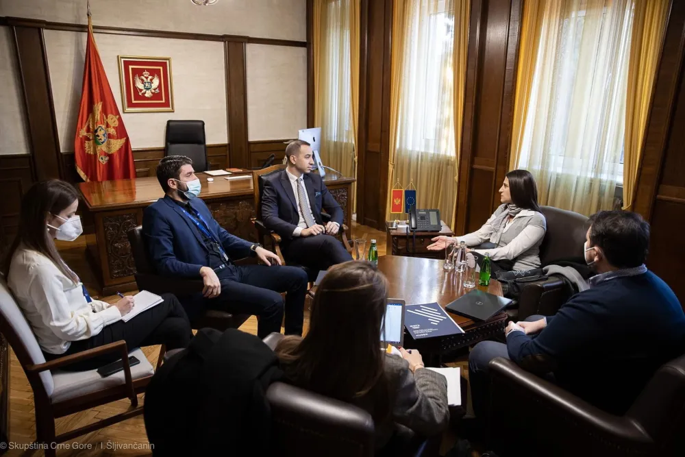 Кларић са представницима Вестминстерске фондације за демократију