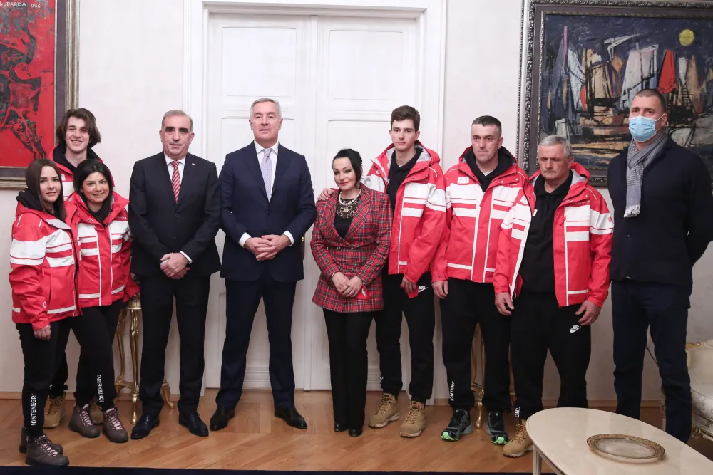 Предсједник Црне Горе на испраћају спортиста на зимске Олимпијске игре