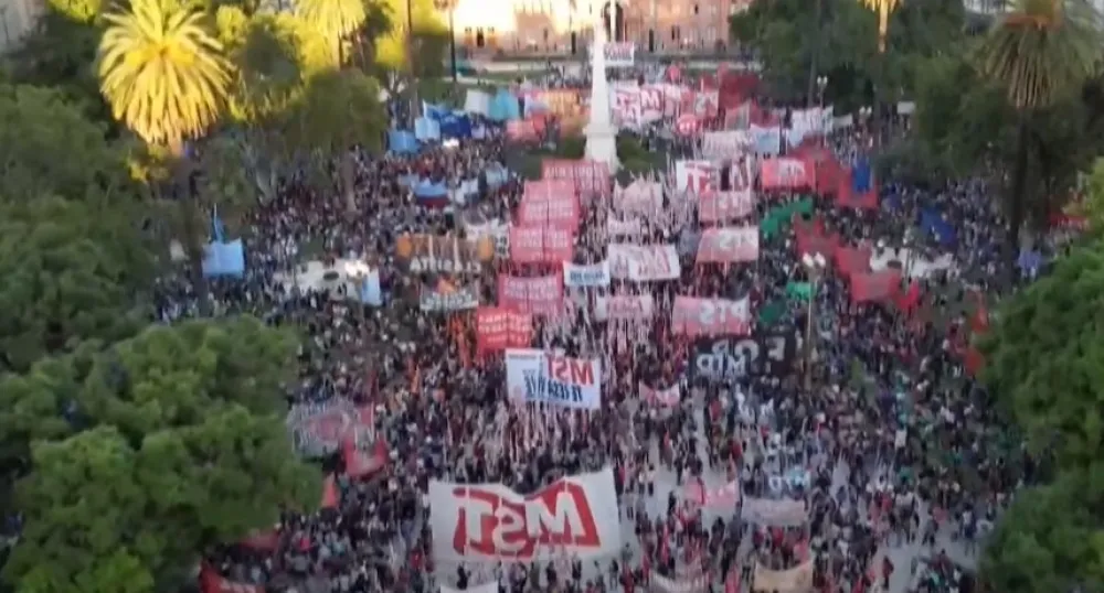 foto youtube: Argentina protest