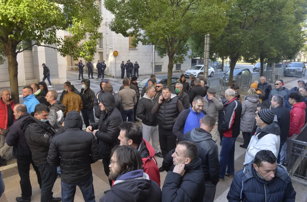 Са ранијег протеста радника КАП-а