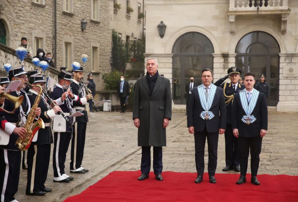 МИЛО ЂУКАНОВИЋ У ЗВАНИЧНОЈ ПОСЈЕТИ САН МАРИНУ