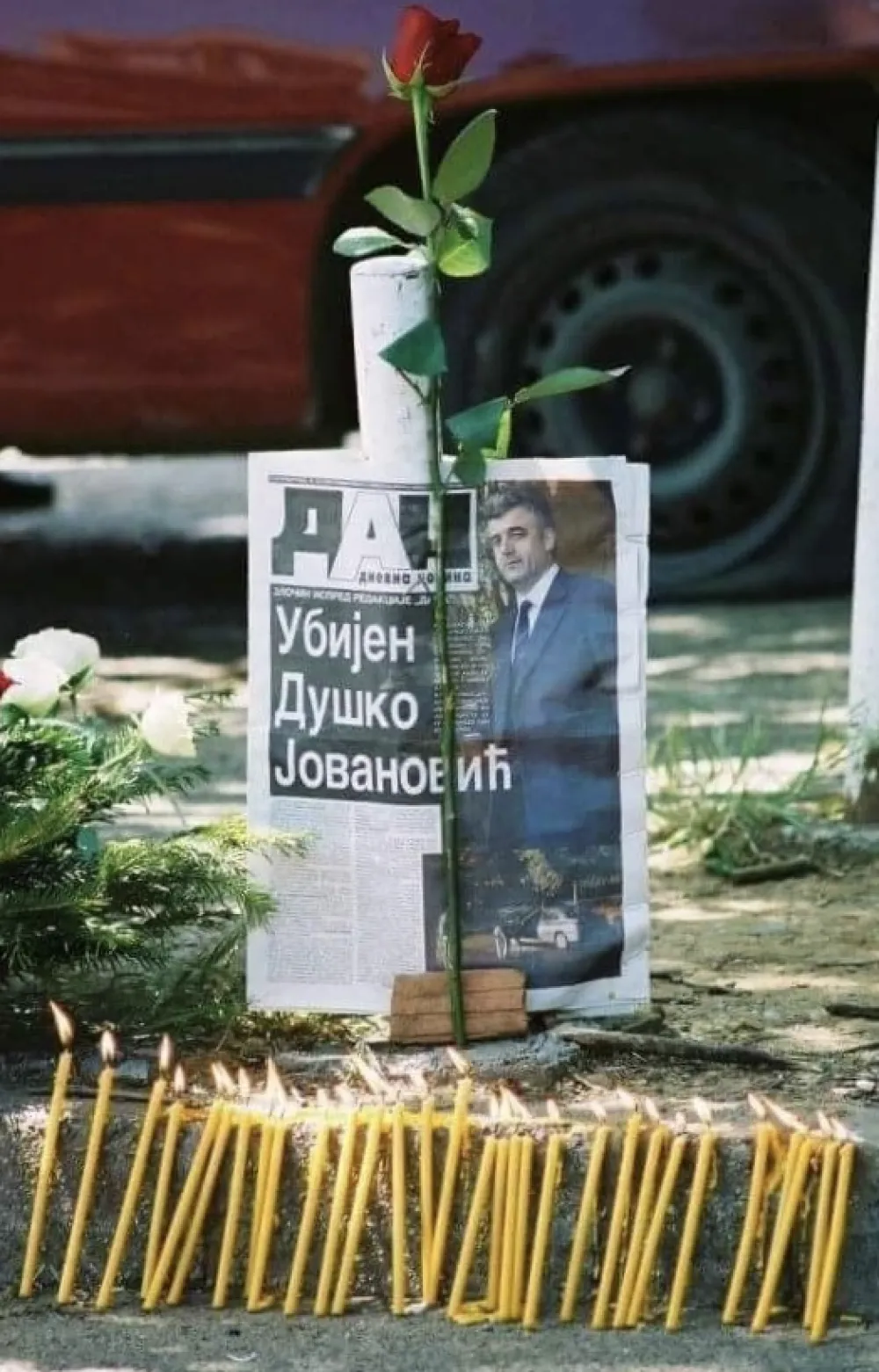 Мјесто убиства Душка Јовановића (архива) 
