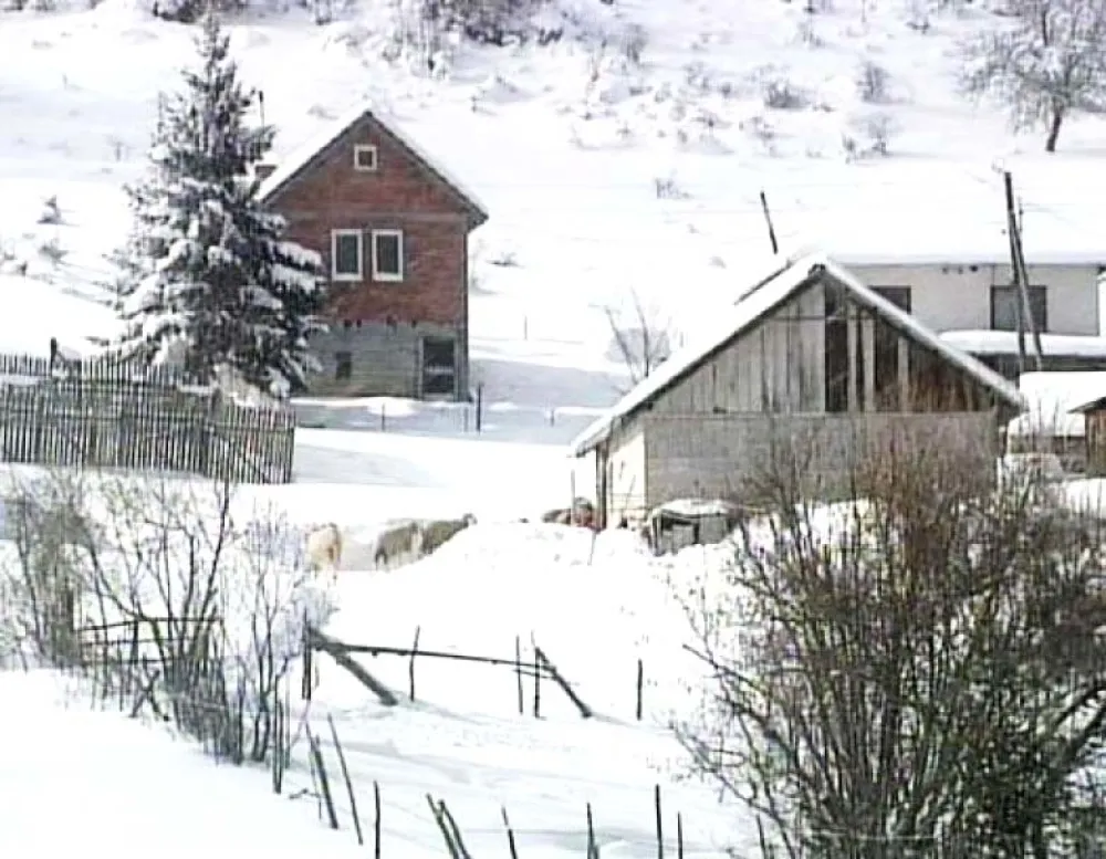 Село у снијегу