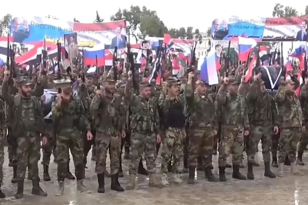 Воjници из Сириjе спремаjу се за одлазак на ратишта у Украjини
