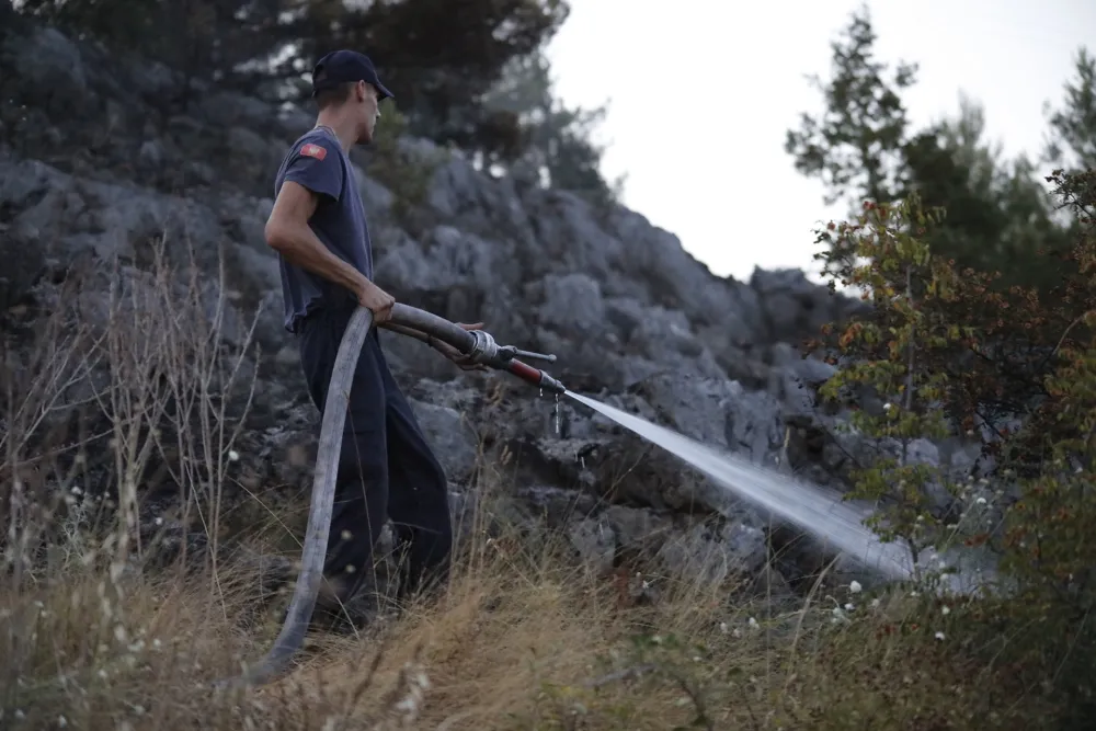 Pozar na brdu Gorica, brdo Gorica, Gorica, požar, vatrogasci, vatra