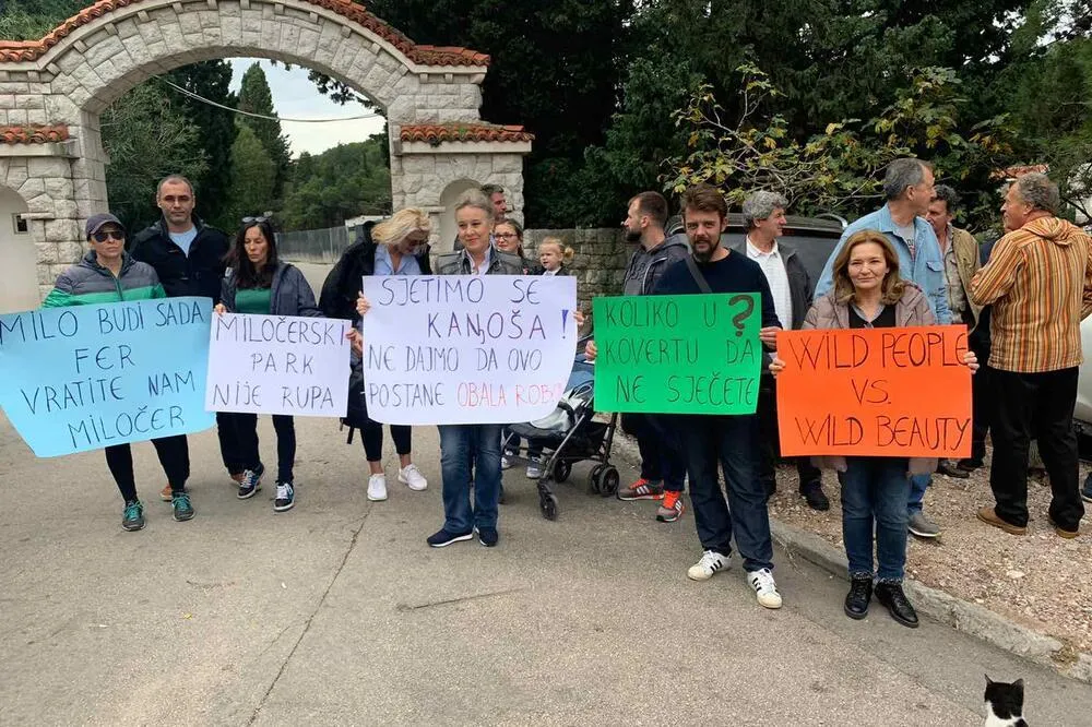 Са једног од протеста у милочерском парку