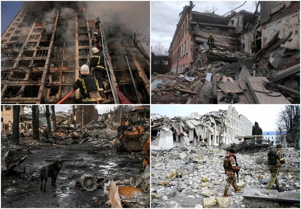  - Фото: Телеграм (Операция Z: Военкоры Русской Весны) Порушени Мариупољ