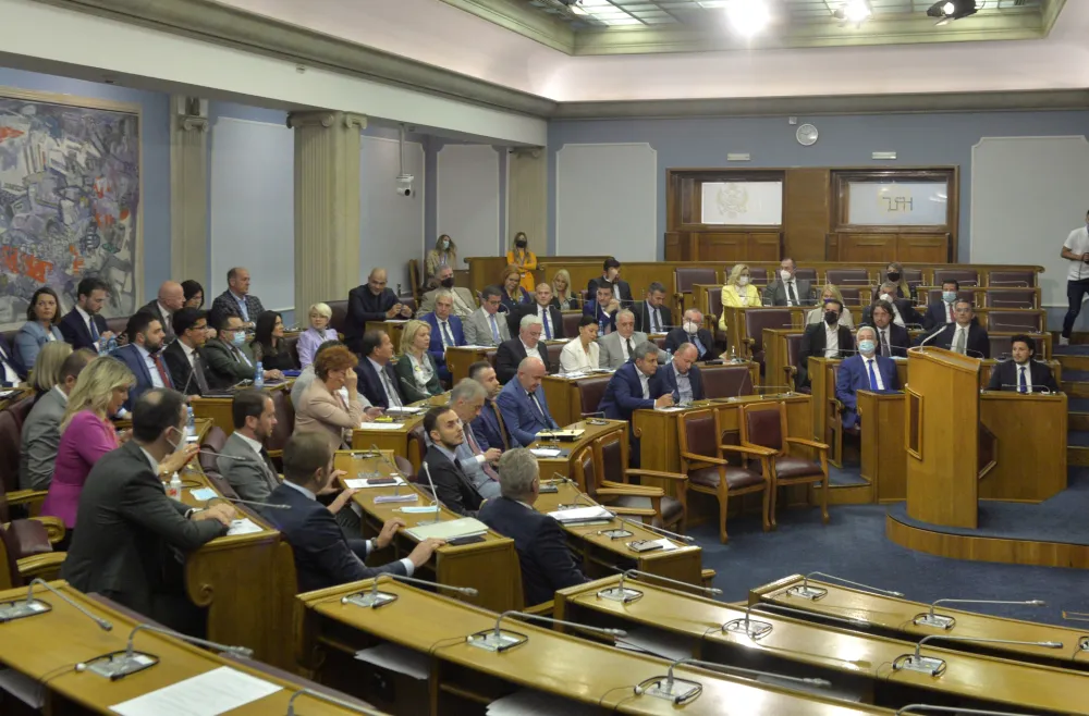 Skupstina Crne Gore, Sjednica parlamenta o smjeni ministra Leposavica,skupstina Crne Gore 2021, Skupstina novi saziv, nova skupstinska vecina, nova parlamentarna vecina