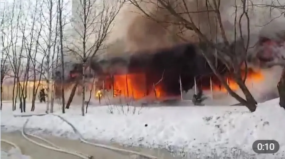Пожар у граду Усинску