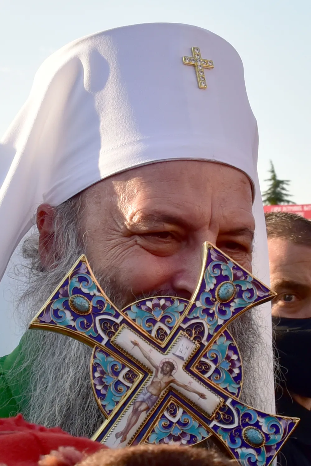 Docek patrijarha Porfirija u Podgorici dan uoci ustolicenja mitropolita Joanikija