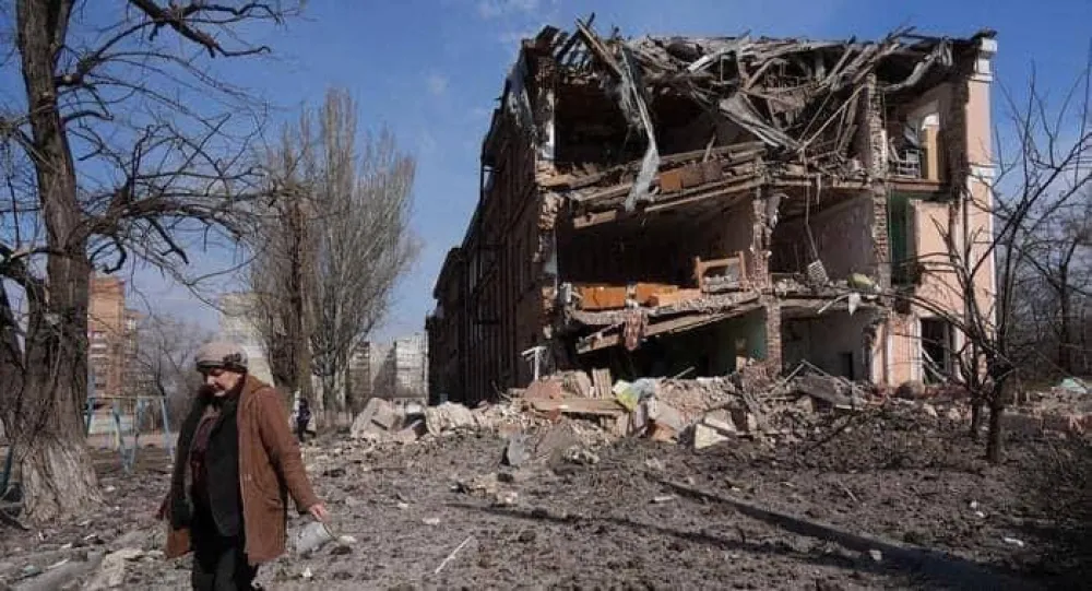 Фото: Телеграм (Операция Z: Военкоры Русской Весны)<br>Порушени Мариупољ