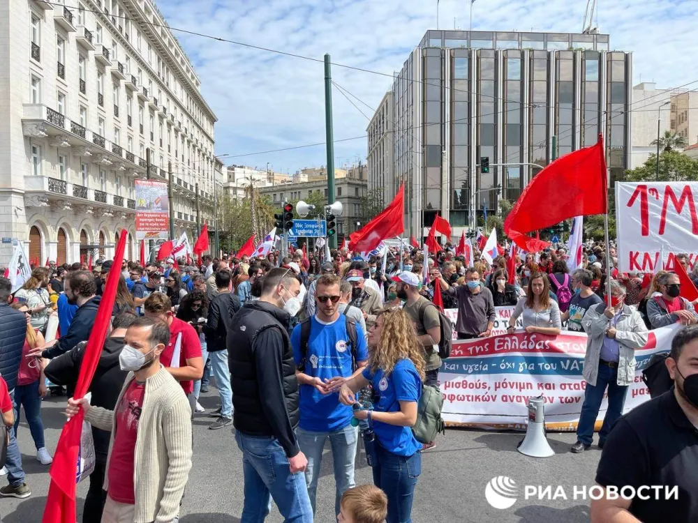 Демонстрацију у Грчкој поводом Празника рада