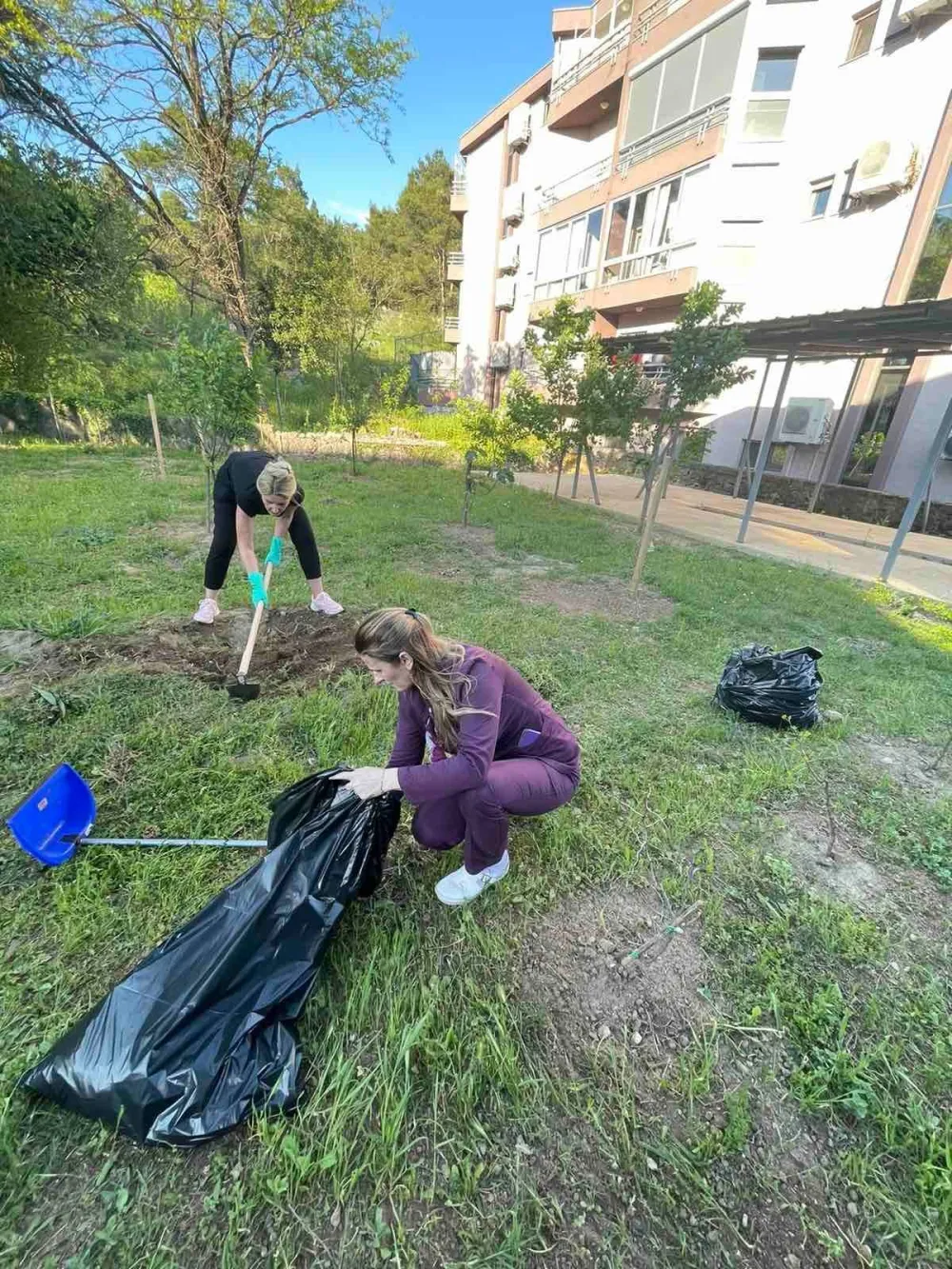 У Гимназији &bdquo;Слободан Шкеровић&rdquo; уређивали воћњак