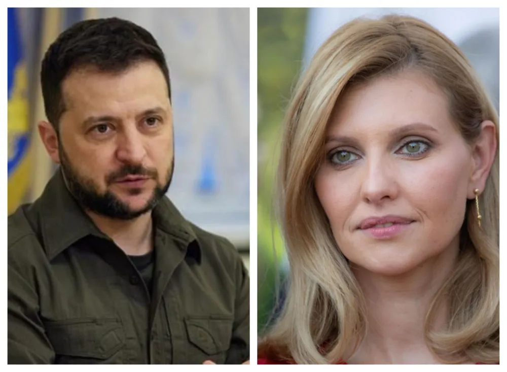 Володимир и Елена Зеленски