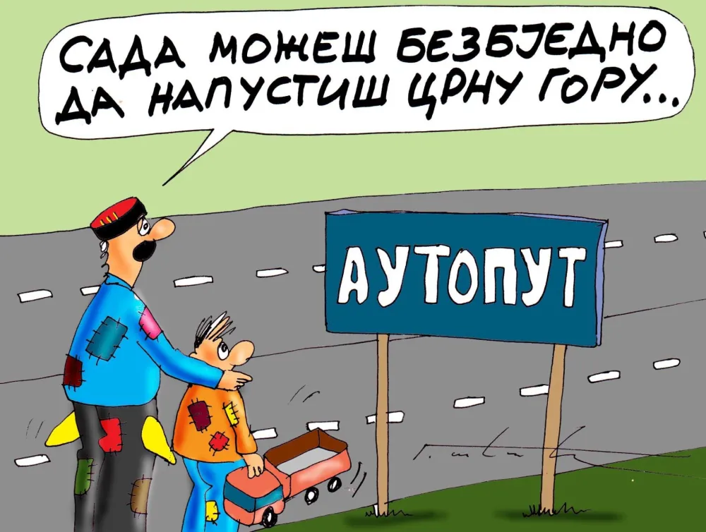карикатура напуштање