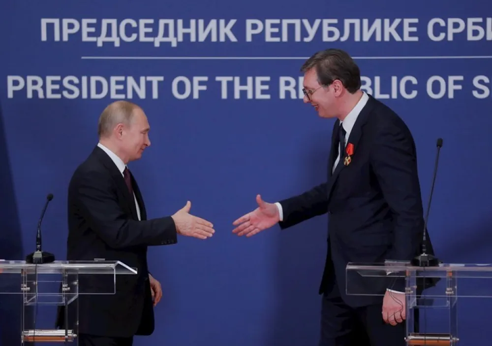 Владимир Путин и Александар Вучић