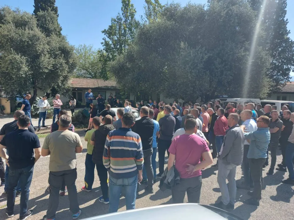 Са претходног протеста полицајаца