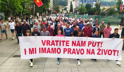 Мјештани Бистрице у протестној шетњи