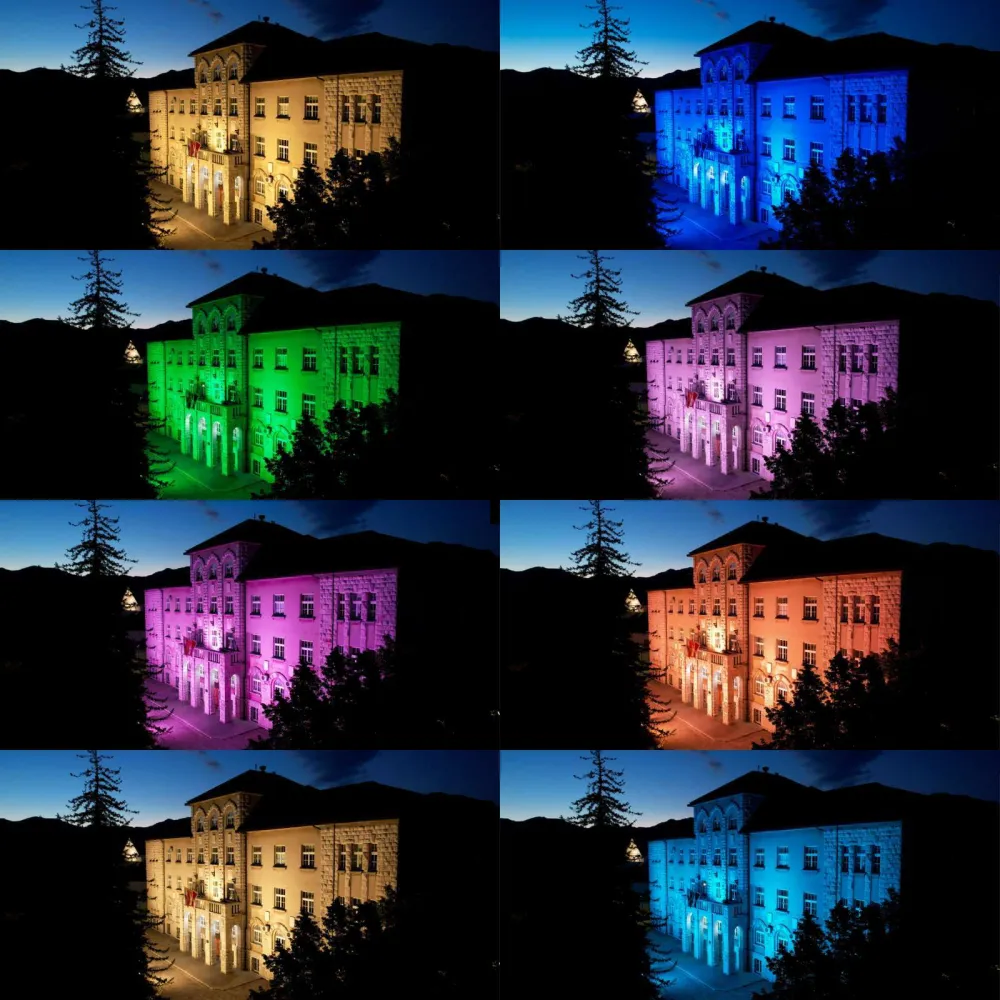 Dekorativna rasvjeta na zgradi Prijestonice Cetinje