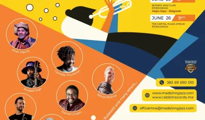 Плакат за 7. издање "Made in New York Jazz Festival Montenegro 2022"