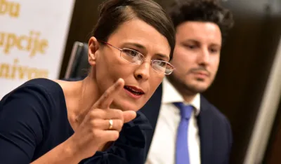 Vanja Calovic Markovic i Dritan Abazovic,nacionalni savjet za borbu protiv korupcije