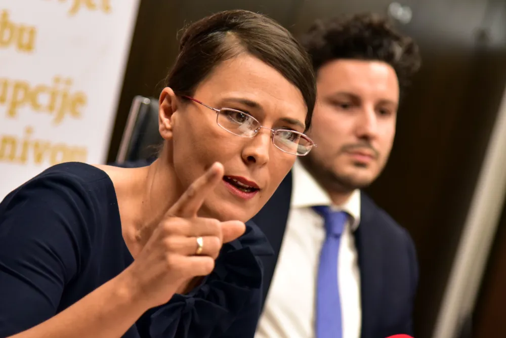 Vanja Calovic Markovic i Dritan Abazovic,nacionalni savjet za borbu protiv korupcije