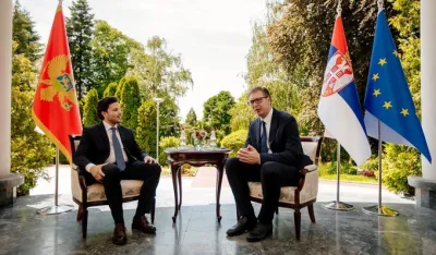 Abazović i Vučić (FOTO: Tviter)