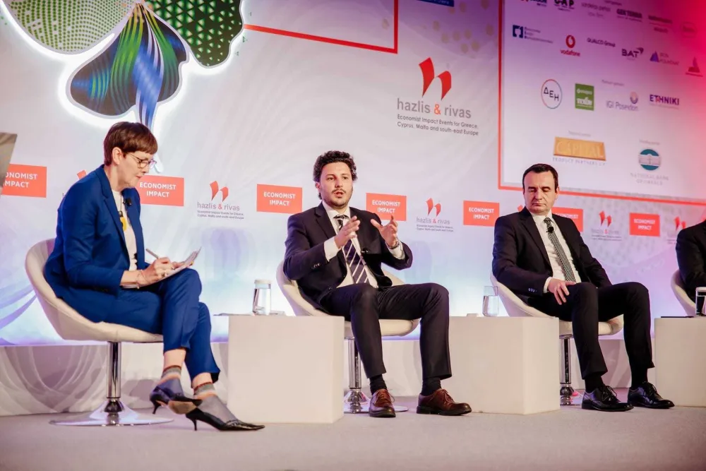 Dritan Abazović na panelu u Atini