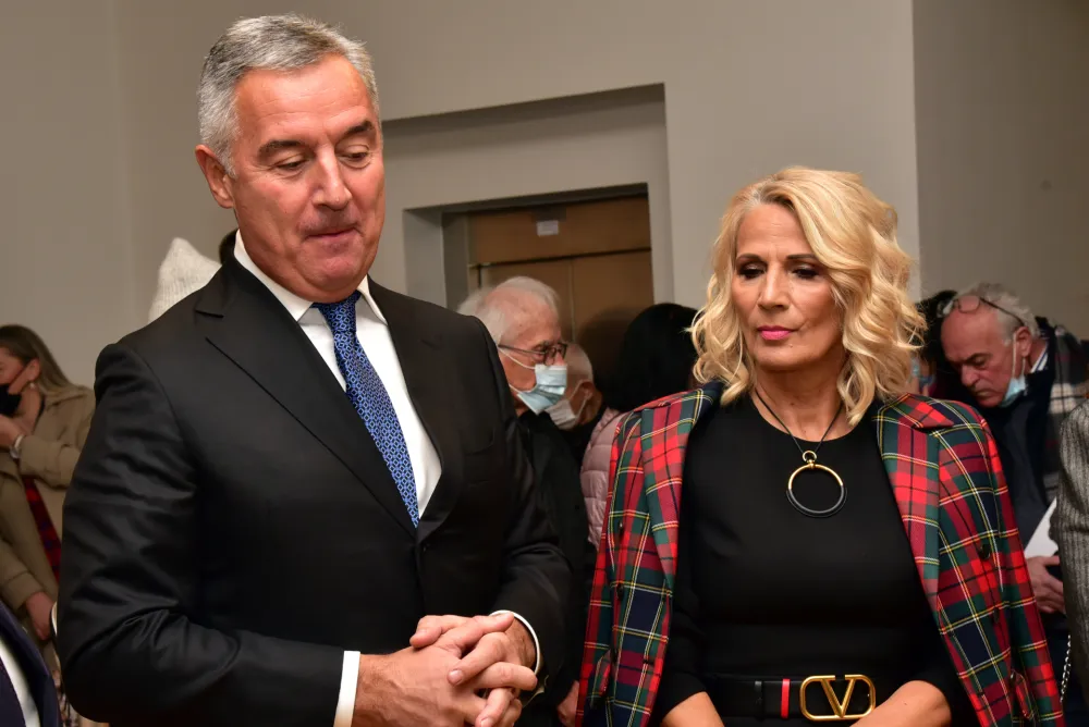Milo Djukanovic i Lidija Djukanovic