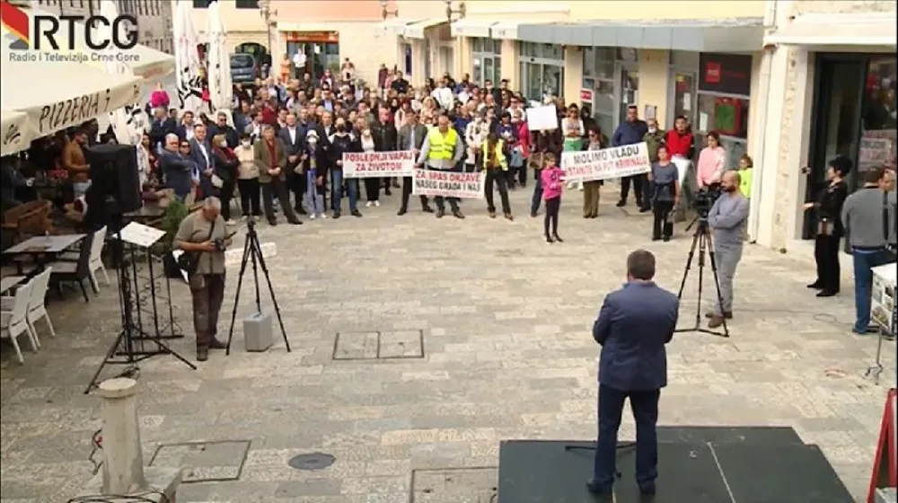 S jednog od ranijih protestnih skupova (Foto: RTCG, Arhiva)