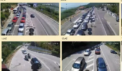 Sa graničnih prelaza foto: kamere MUP-a