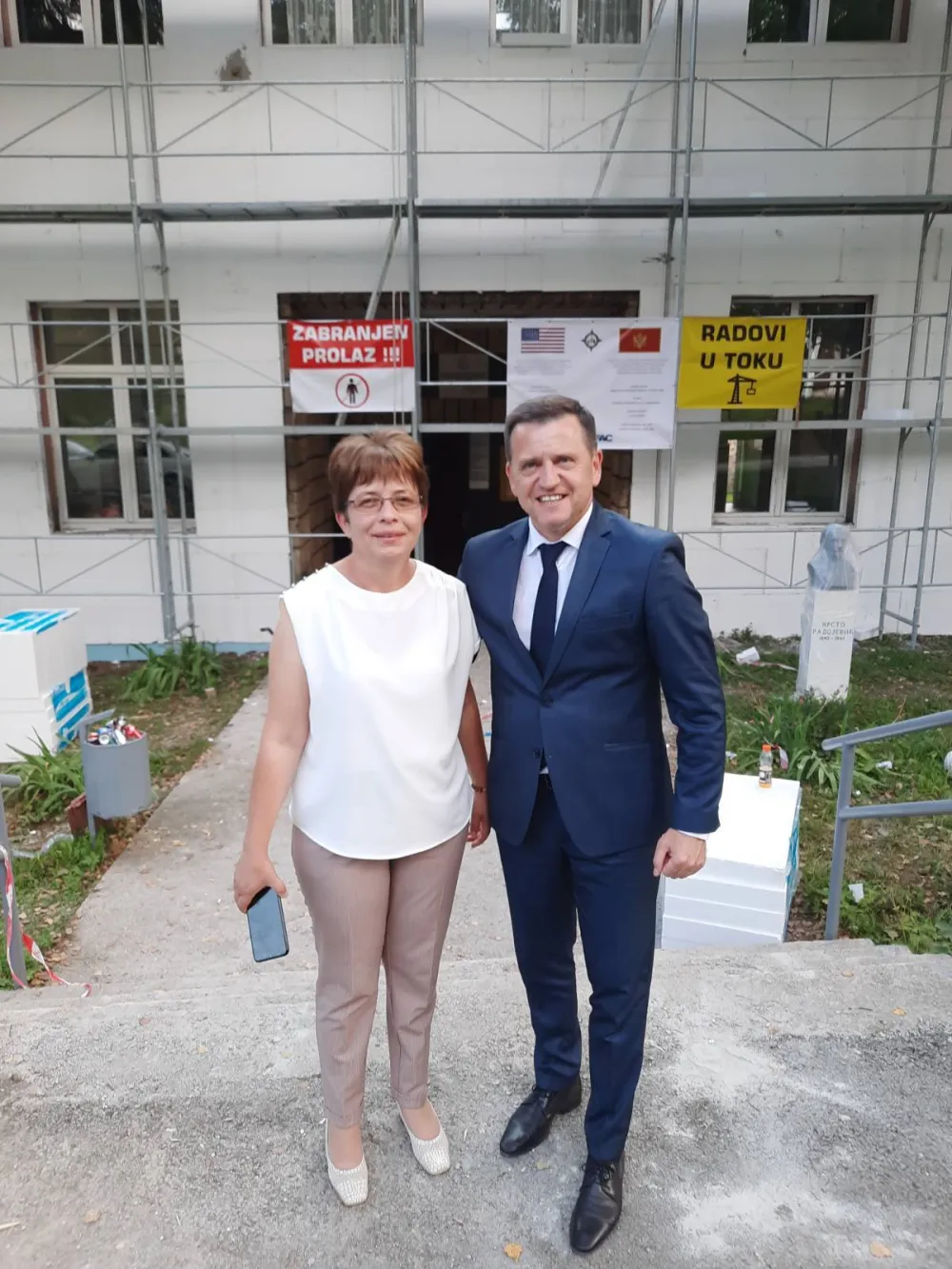Mijomir Vojinović i direktorka Bugarin 
