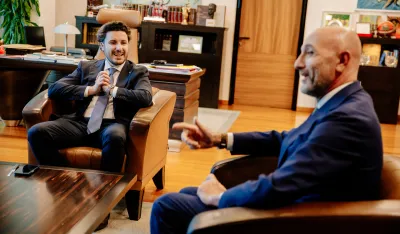 Dritan Abazović sa&nbsp;Luiđijem Morfinijem